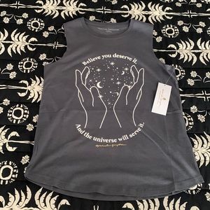 NWT Spiritual Gangster Gray X-small Muscle Tank